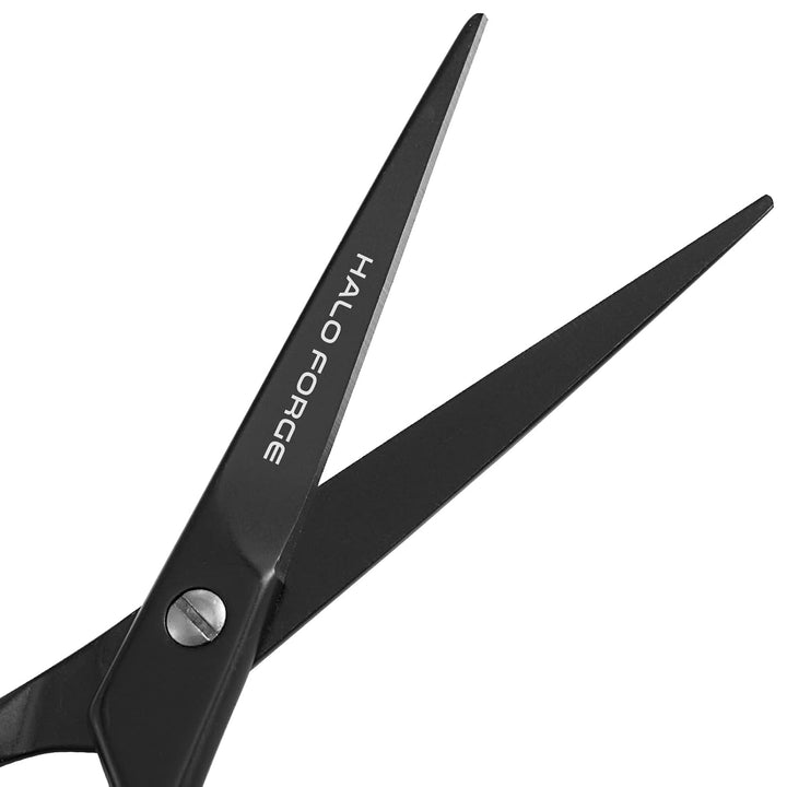 Professional Mustache and Beard Scissors: Small Sharp Stainless Steel Beard Shears for Men Personal Care Precision Trimming Mustache, Facial Hair, Eyebrow, 5.5 Inch (Black)