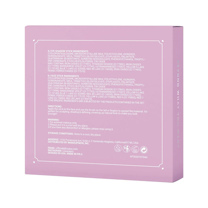 Neutral Eyeshadow Stick Makeup 6PCS Set, Brown Nude Metallic Shimmer Matte Cream Eye Shadow Palette Eyeliner Brightener Pencil Crayon, Halloween Makeup - BROWN CANYON