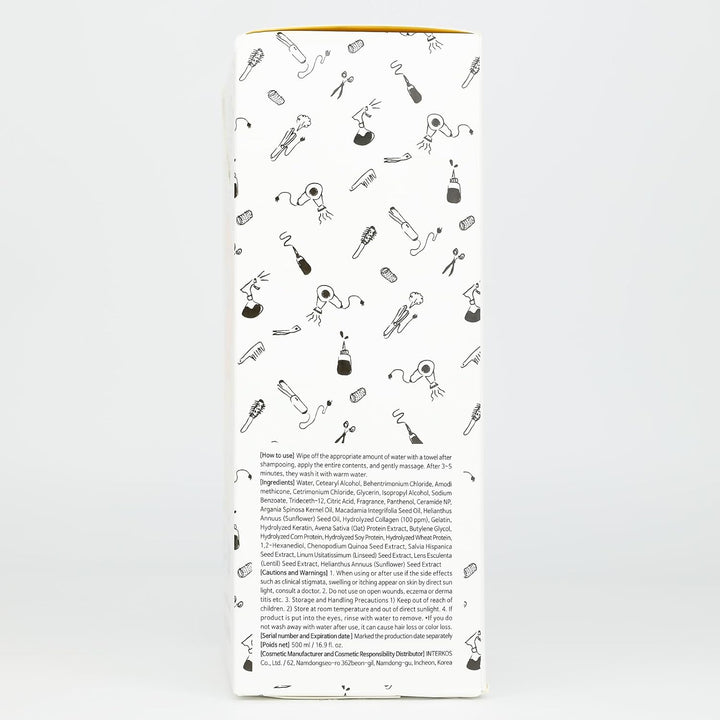 Collagen Coating Hair Treatment Rinse 500Ml - Moisturizing Conditioner for Dry Damaged Hair