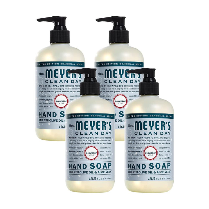 CLEAN DAY Hand Soap, Made with Essential Oils, Biodegradable Formula, Rain Water, 12.5 Fl. Oz - Pack of 3