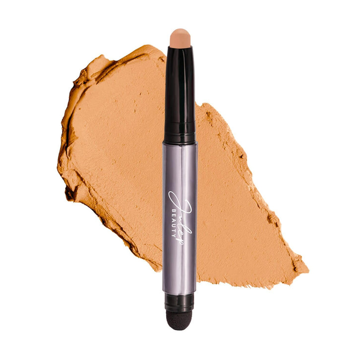 Eyeshadow 101 Cream-To-Powder Waterproof Shadow Stick – Champagne Shimmer – Long-Lasting, Crease-Proof, Medium Golden-Beige Shimmer Cream Eyeshadow with Built-In Smudger