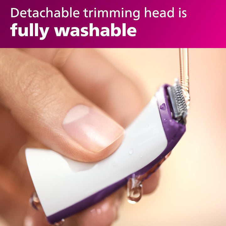 Beauty Bikini Genie Cordless Trimmer for Bikini Line Hair Removal, with Shaving Head and Comb, BRT383/50