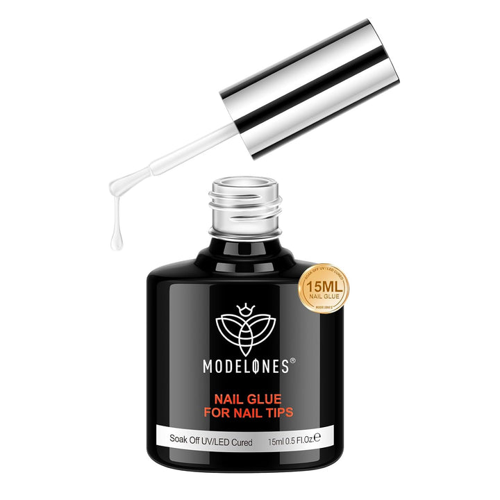 Gel Nail Kit Almond, Upgrade 15Sizes Fake Nails, 9-In-One Glue Dehydrator & Mini U V Light Clipper, 510Pcs Medium Almond Press on Tips for Extension DIY Salon Home Gift