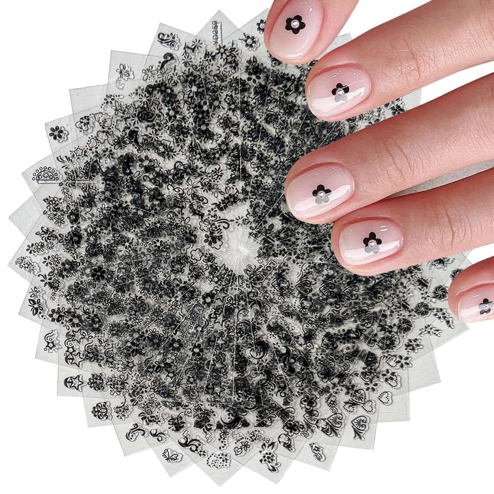 30 Sheets Halloween Nail Stickers for Women Girls & Kids,Cute Ghost Pumpkin Spider Nail Decals Bat Cat Skull Stickers for Nails Design 3D Self-Adhesive Halloween Nail Art Supplies,Diy Manicure Decor