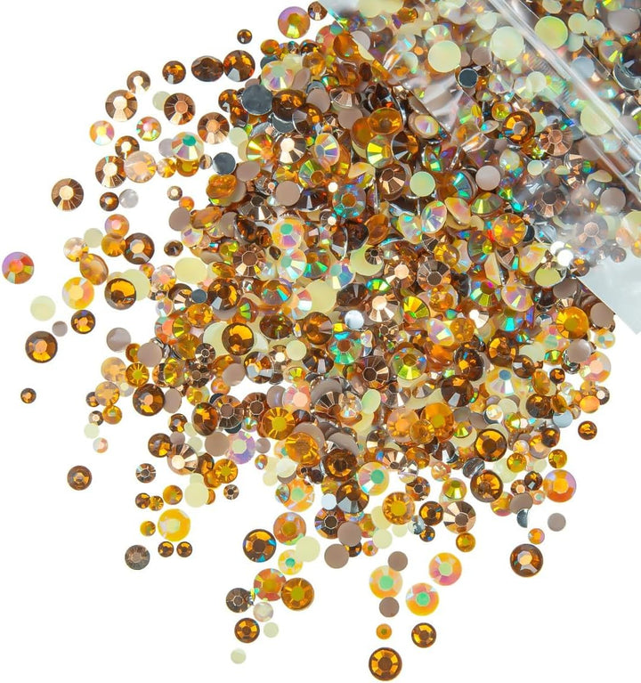 51G White Half Pearls for Crafting 4Mm 5Mm 6Mm 8Mm 10Mm Mix Sizes Pure White Flatback round Beads Charms for Nails Face Eyes Makeup Tumblers Bottles DIY Crafts Bedazzling Clothes Shoes Phones