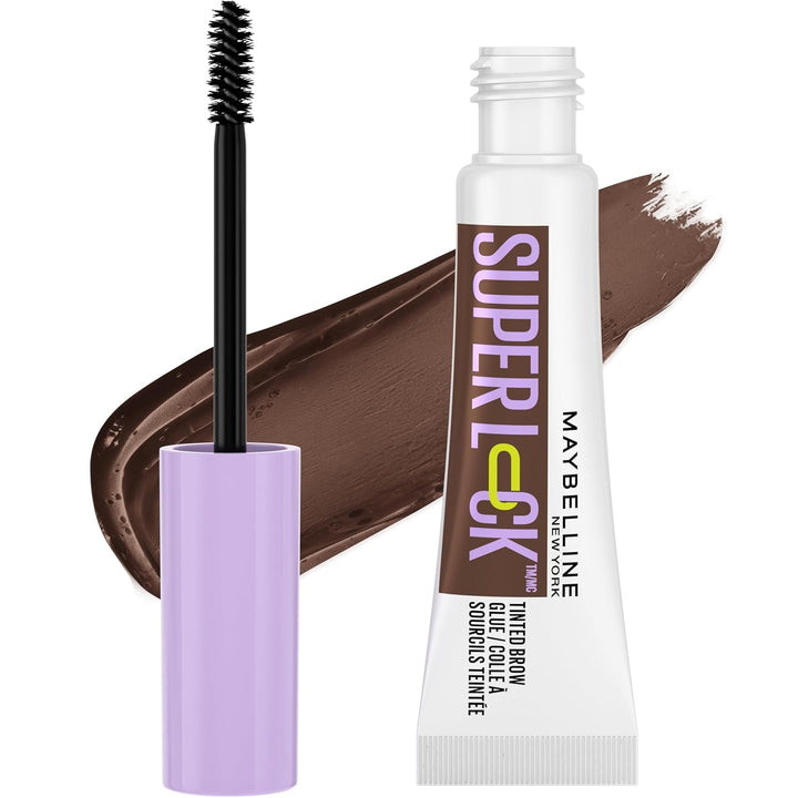 Super Lock Brow Glue Eyebrow Gel, Lightweight Brow Gel for up to 24HR Hold, Clear, 1 Count