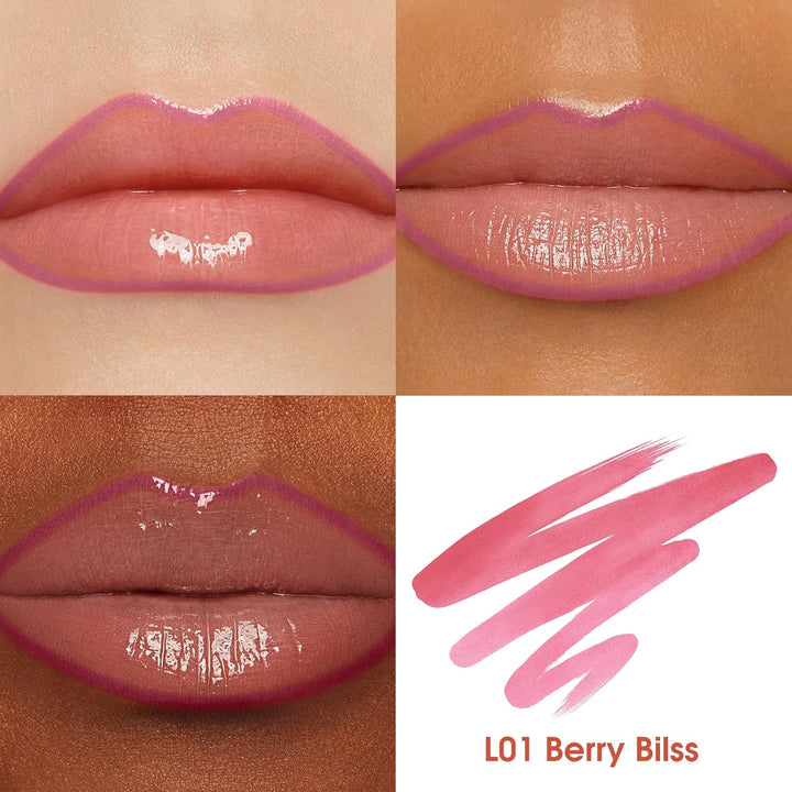 3 Colors Long-Lasting Peel off Lip Liner Set, Waterproof & Smudge-Proof Matte Lip Liners Gift Makeup for Girls (#1+2+3)