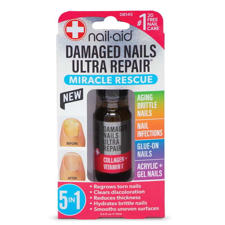 - 5-In-1 Damaged Nails Multi-Repair for Fingernails or Toenails