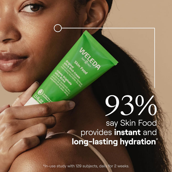 Skin Food Original Ultra-Rich Body Cream 2.5 Fluid Ounce, Plant Rich Hydrating Moisturizer with Pansy, Chamomile and Calendula