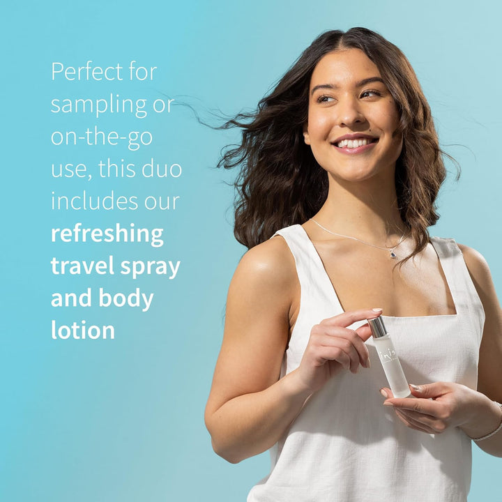 Cologne & Body Lotion Sampler Set - Travel Size Toiletries for Women and Men - Unisex Ocean Fresh Fragrance