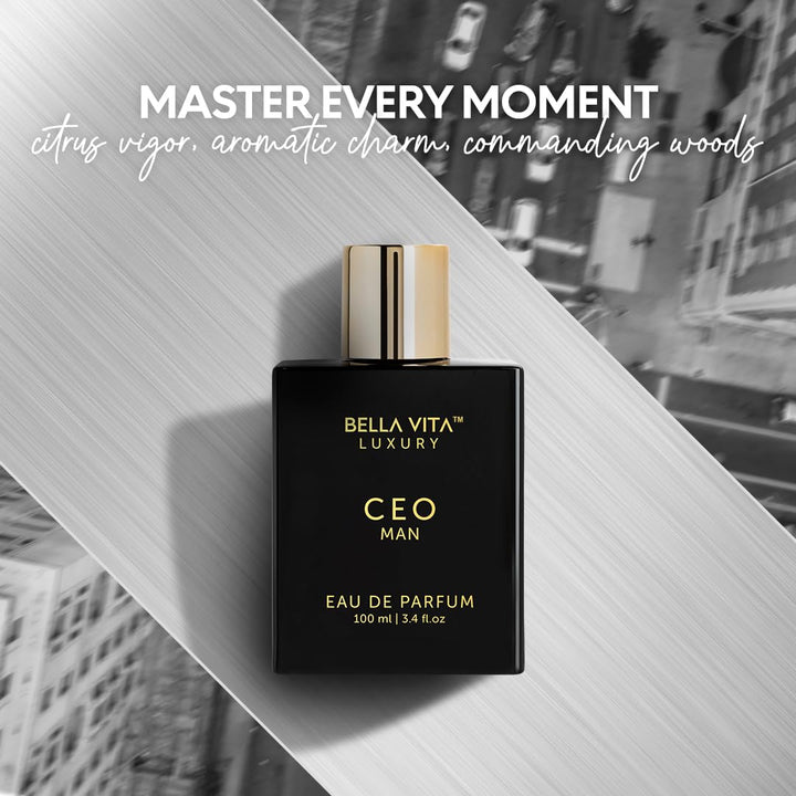 Luxury CEO Man Perfume for Men (3.38 Fl.Oz) | Long-Lasting Men'S Perfume with Lemon, Lavender, Tonka Vetiver & Moss Fragrance for Man | CEO Parfum for Men | Vegan & Cruelty-Free Fragrance