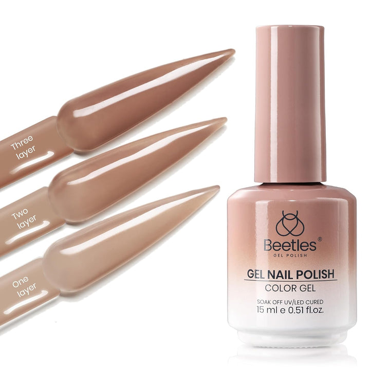 Beetles White Gel Nail Polish Black Gel Polish Kit 2 Pcs 15Ml Black and White Polish French Nails Soak off Led Nails Art Manicure Salon Diy at Home