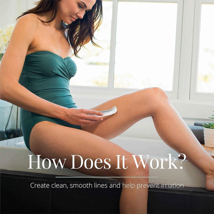 Smooth & Silky Body & Bikini Kit, Cordless Bikini Trimmer and Shaver for Women, Waterproof for Grooming in the Shower, White/Green