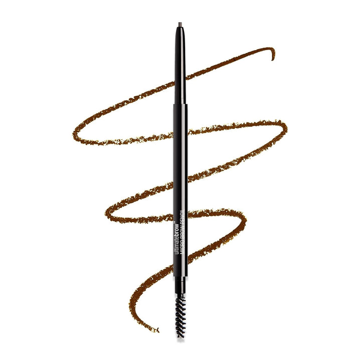 Ultimate Eyebrow Retractable Definer Pencil, Medium Brown, Dual-Sided Brow Brush, Fine Tip, Shapes, Defines, Fills Brow Makeup