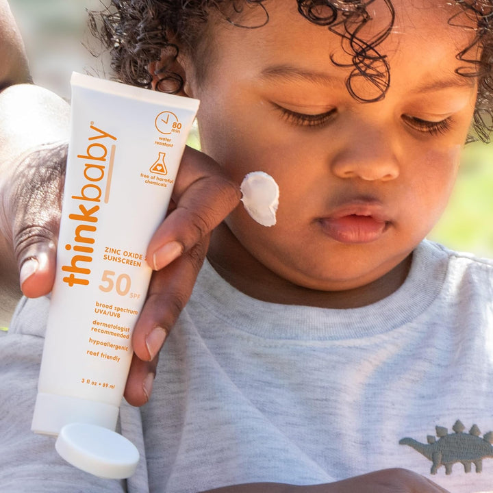 baby SPF 50+ Baby Sunscreen, 3 Oz. – Safe, Natural Mineral Sun Cream for Babies - Water Resistant, Broad Spectrum UVA/UVB Sun Protection – Vegan Sunscreen for Kids