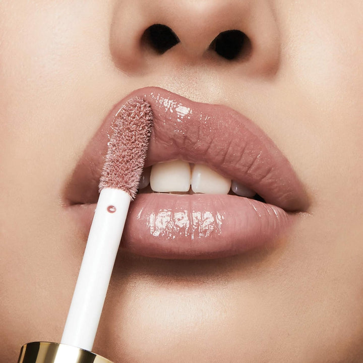 Lip Gloss, Keep It Full Nourishing Lip Plumper with Hyaluronic Acid & Peptides for Soft, Fuller-Looking Lips (0.13 Fl. Oz.) Soft Rose