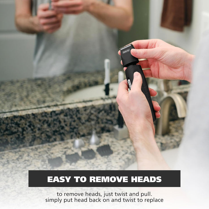 All-In-One Cordless Rechargeable Electric Ear/Nose, Detail, and Beard Trimmer for Men – Mustache, Ear & Nose Hair, and Light Detail Grooming - Model 9685-200