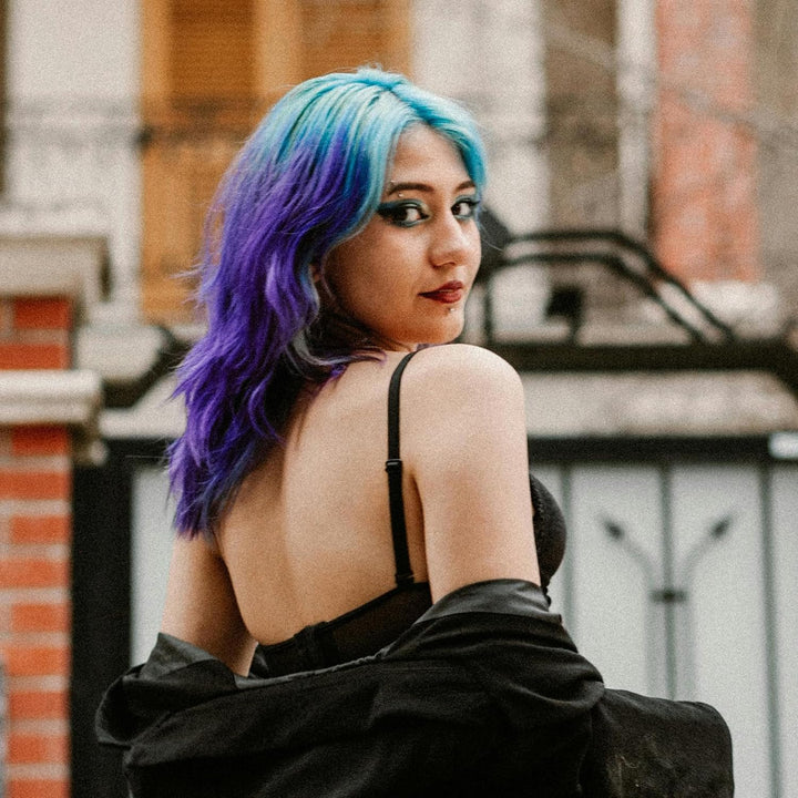 Vegan and Cruelty-Free Semi-Permanent Hair Color Dye (8 Fl Oz, PURPLE AF)