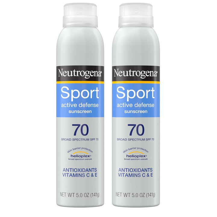 Sport Face Sunscreen SPF 70+, Oil-Free, 2.5 Fl Oz, Sweat & Water-Resistant, Broad-Spectrum UVA/UVB, Nourish & Restore Skin Balance, Oxybenzone Free Sunscreen for Face