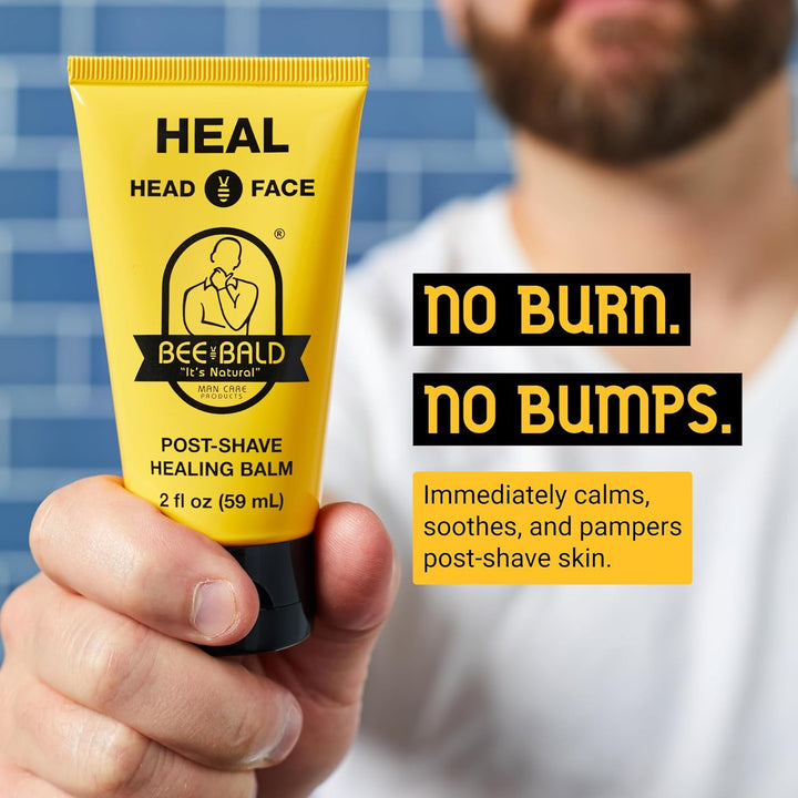 HEAL Aftershave for Men Healing Balm, Immediately Calms & Soothes Damaged Skin, Treats Bumps, Redness, Razor Burn & Other Shaving Irritations (2 Fl Oz)