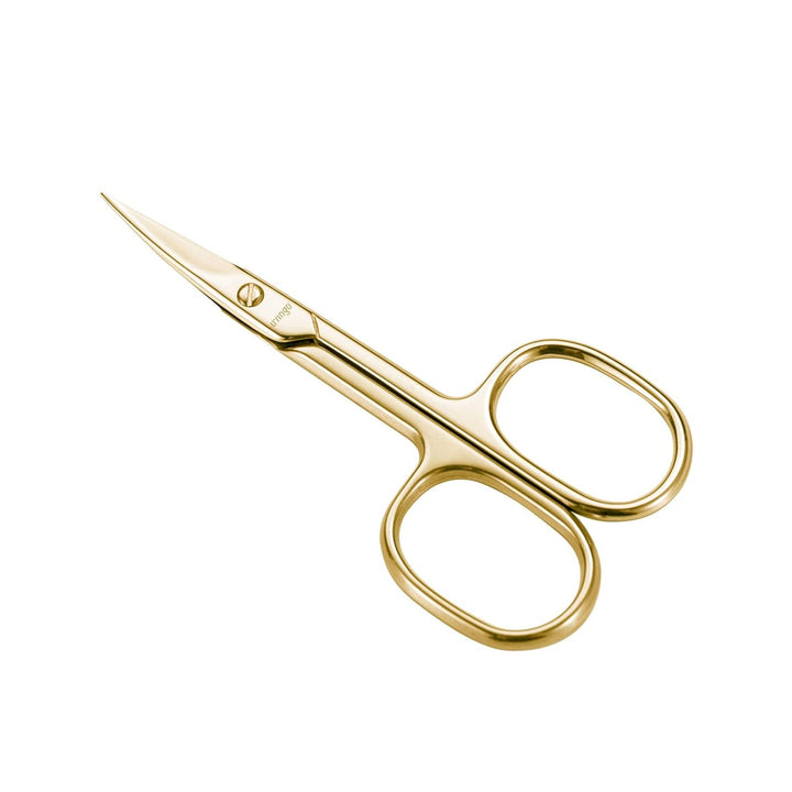 Premium Manicure Scissors Multi-Purpose Stainless Steel Cuticle Pedicure Beauty Grooming Kit for Nail, Eyebrow, Eyelash, Dry Skin Curved Blade 3.5 Inch