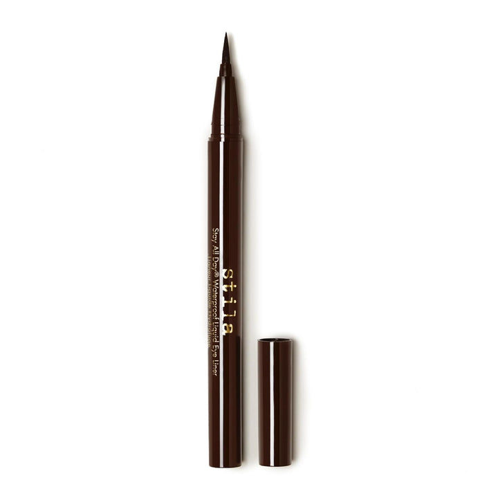 Waterproof Liquid Eye Liner, Stay All Day Makeup with Fine Brush Tip Lasting Satin Finish, Smudge-Proof & Transfer-Resistant