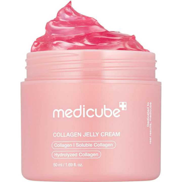 Collagen Jelly Cream- Niacinamide & Freeze-Dried Hydrolyzed Collagen-Boosts Skin Barrier Hydration & Gives 24H Glow & Firmer Looking Skin | No Artificial Color, Korean Skincare (3.71 Fl.Oz.)