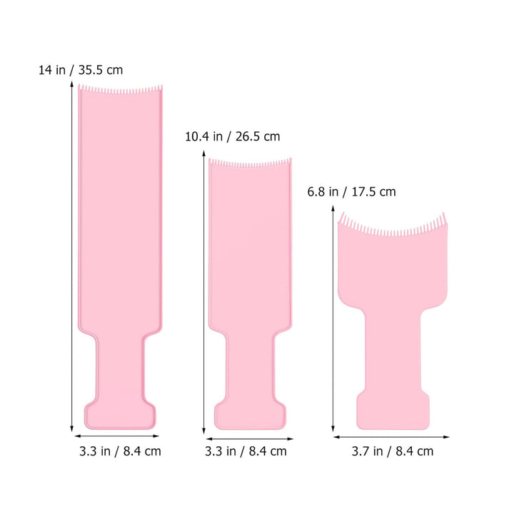 3 Pcs Balayage Boards Hair Coloring Board Highlighting Comb Hair Dye Kit Hair Highlighting Kit Long Board Coloring Set for Home Salon