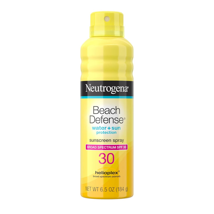 Beach Defense Sunscreen Spray SPF 70 - Broad Spectrum Sun Protection for Face & Body, Water-Resistant Sunscreen Formula, Lightweight & Fast-Absorbing, 6.5 Fl. Oz. (184 Ml)