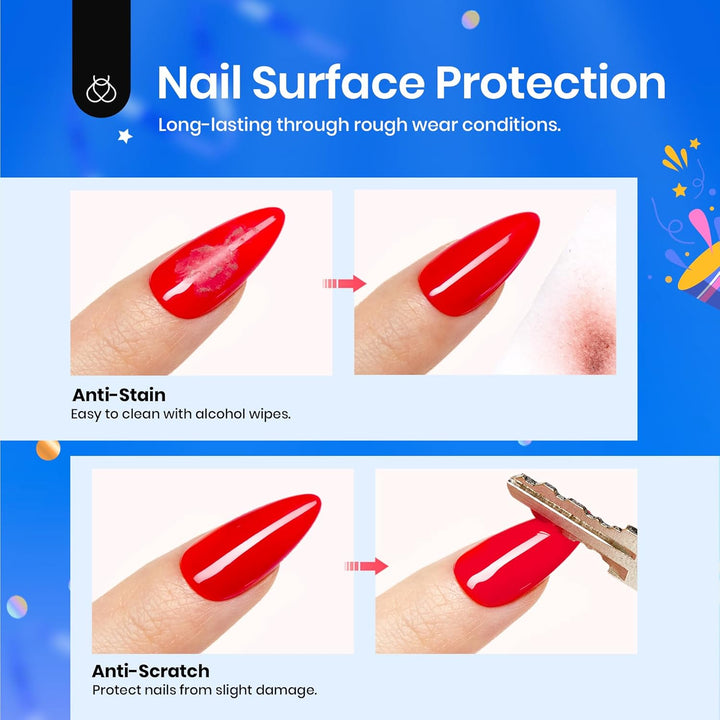 Beetles Extra Glossy Gel Top Coat - 15Ml Clear Glossy No Wipe Top Coat Gel Nail Polish High Shine Long Lasting Nail Surface Protection Manicure Fall Nail Gifts for Women