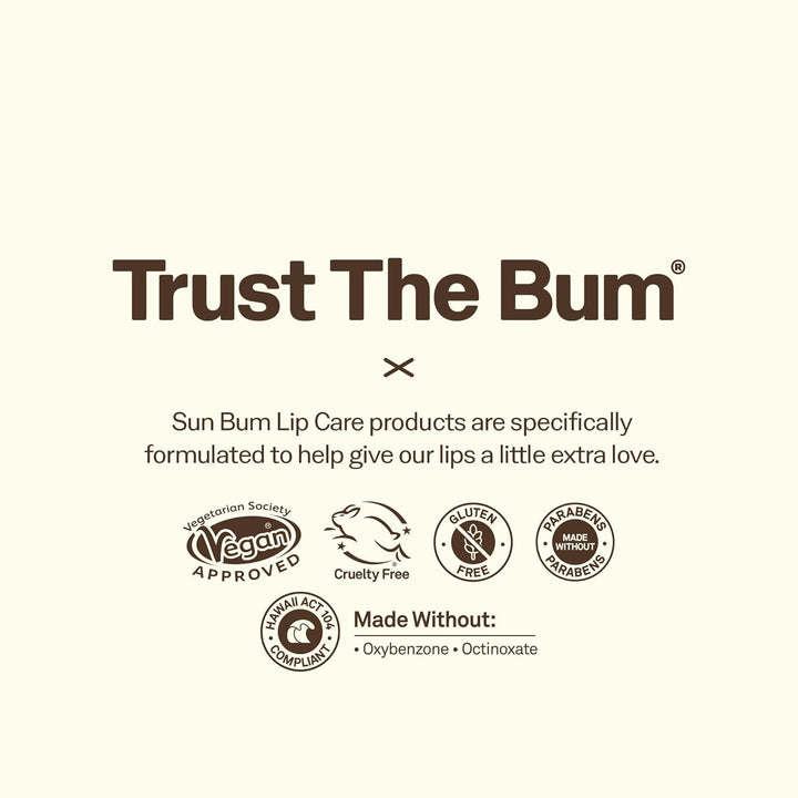 SPF 30 Sunscreen Lip Balm 3 Flavor Variety Pack - Coconut, Banana, Watermelon - Moisturizing Aloe Vera and Vitamin E - Vegan and Cruelty Free - UVA/UVB Lip Protection - 0.15 Oz, 3 Count