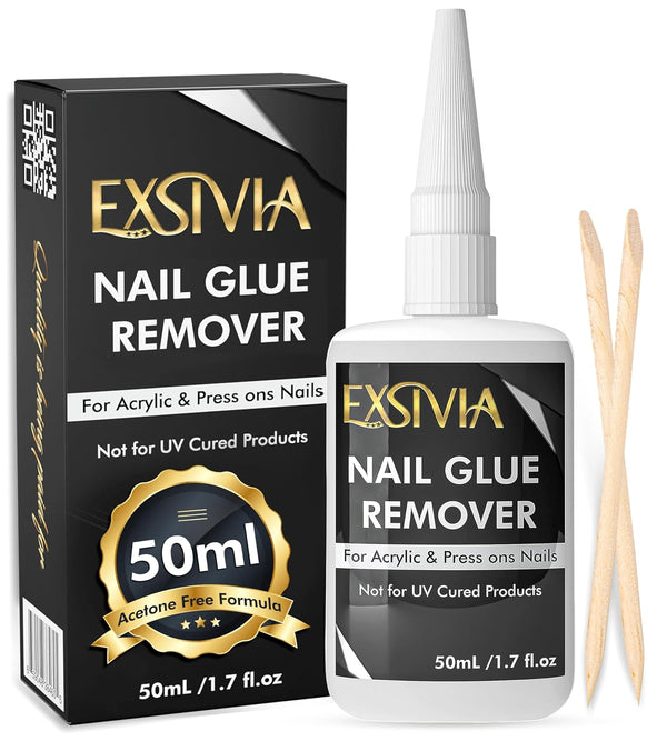 Nail Glue Remover for Press on & Glue on Nails – 50Ml Non-Acetone, Gentle & Odorless Debonder Serum,  False Nail Remover Fast & Safe on Fake Tips
