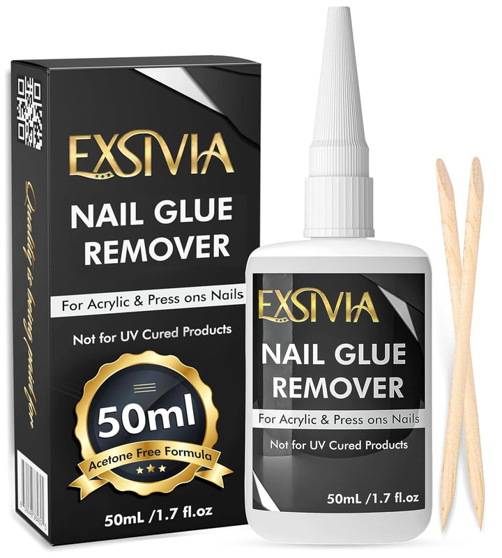 Nail Glue Remover for Press on & Glue on Nails – 50Ml Non-Acetone, Gentle & Odorless Debonder Serum,  False Nail Remover Fast & Safe on Fake Tips