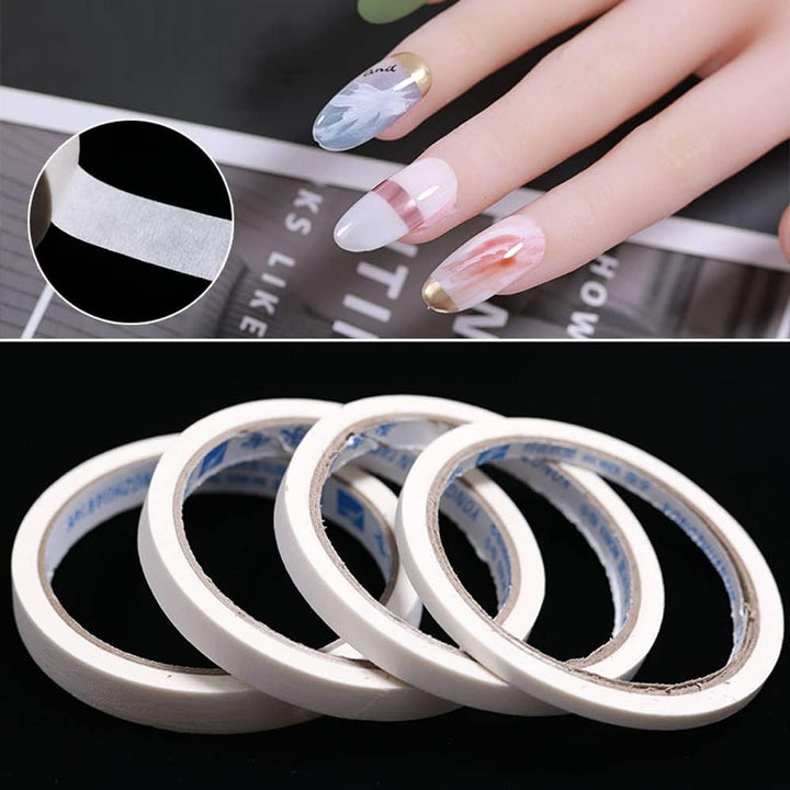 3Pcs/Set Nail Art Tape Roll Wrap Adhesive Decoration Edge Guide Tips Design Stickers Manicure Tool Stripe Creative Masking Pattern 20M per Roll French Manicure Tips Masking Tapes 3/5/12Mm