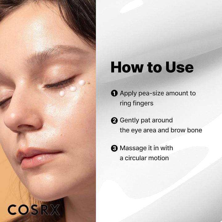 Snail Mucin Peptide under Eye Cream, 0.84 Fl Oz, 73.7% Snail Mucin and Niacinamide, Eye Care, Eye Cream anti Aging, Dark Circles, Korean Skin Care