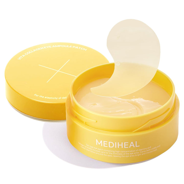 Retinol Collagen under Eye Patches - Korean Hydrogel Eye Pads (60 Patches) with 95% Retinol & 5 Micro Collagen. Nourishing & Non Irritating Eye Gel Mask. Sealing Cap & Spatula Included.