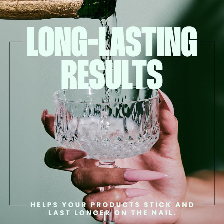 Super Bond Nail Primer - Long-Lasting & Low-Odor Nail Prep Bond Primer for Nail Polish, Gel & Acrylic - Nail Care Product for Professional Salons & Home Manicures & Pedicures, 15 Ml