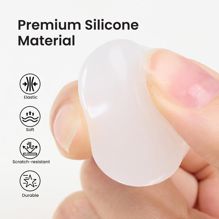 Beetles Nail Stamp 3Pcs Silicone French Tip Nail Stamp Kit with Replacement Nail Stamper Heads and Scrapers Soft Silicone Nail Printing Tool for Home Manicure Diy Nail Art Salon Gifts for Girls