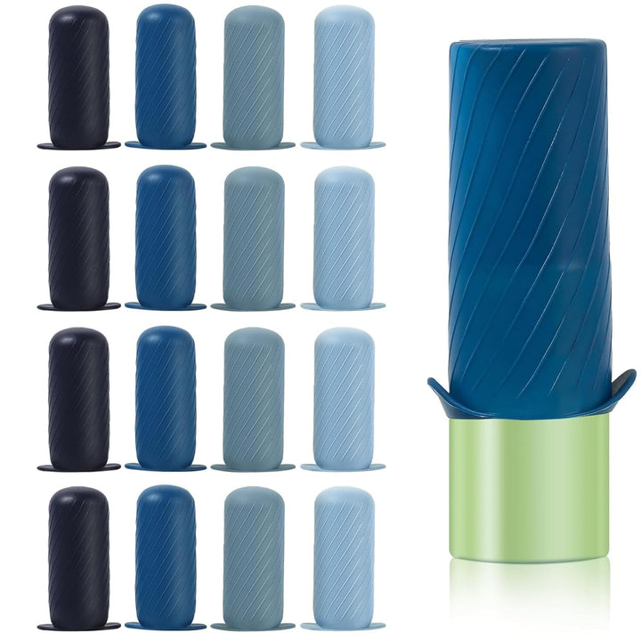 Bottle Covers for Travel, Leak Proofing, Travel Size Container Silicone Toiletry Sleeves, Leak Locks Travel Accessories for Shampoo Wash Body Bottles and Other Beauty and Personal Care(8Pcs)