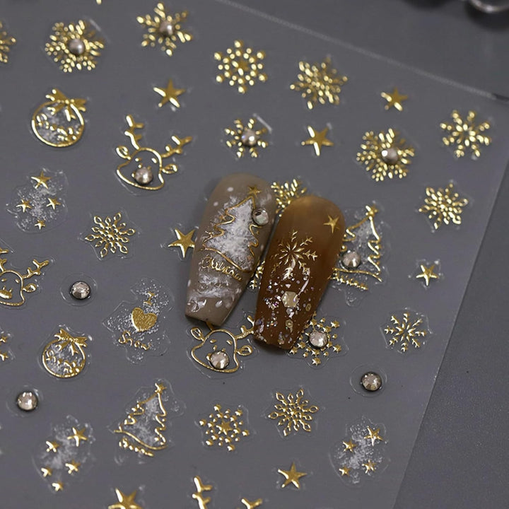 5D Embossed Autumn Maple Leaves Nail Stickers for Nail Art Thanksgiving Day Nail Art Stickers Fall Nail Decals Self-Adhesive Gold Maple Leaf Nails Sticker for Women Girls Nail Supplies