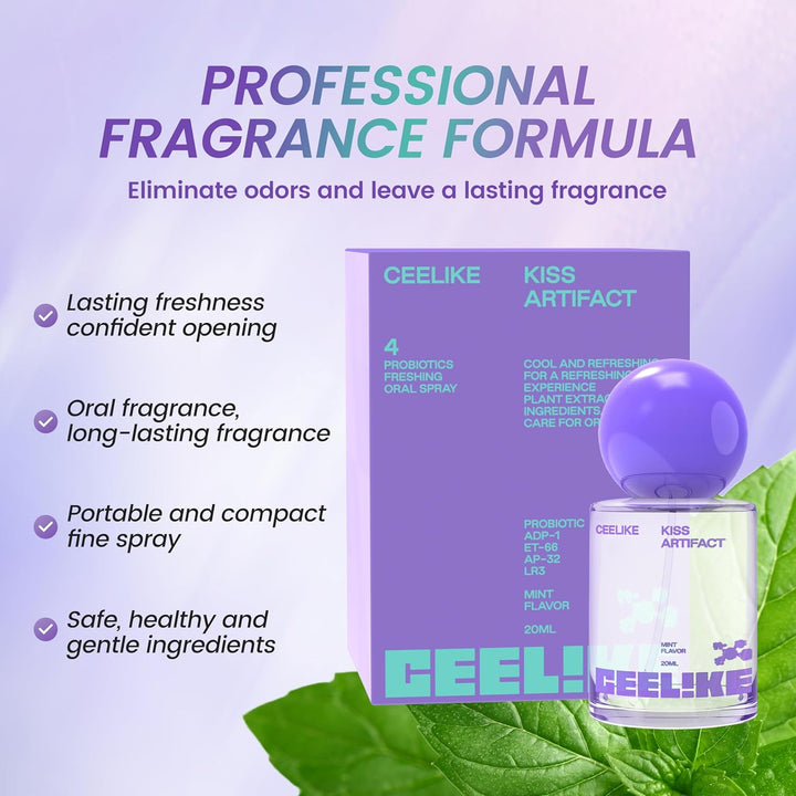 Oral Spray – Fresh Breath, Dual Cooling Experience & Convenient On-The-Go Design – Perfect for Freshening Breath Anywhere, Anytime (1 Count)