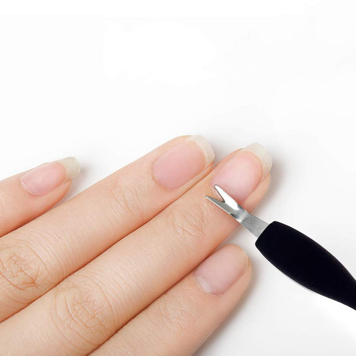 3 Pack Cuticle Trimmer Pusher Remover, Rubber Tip Gentle on Nail Bed