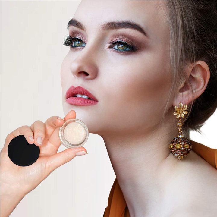 Polypropylene 5 Gram Cosmetic Containers 50Pcs Sample Jars Tiny Makeup Sample Containers with Lids (Black)