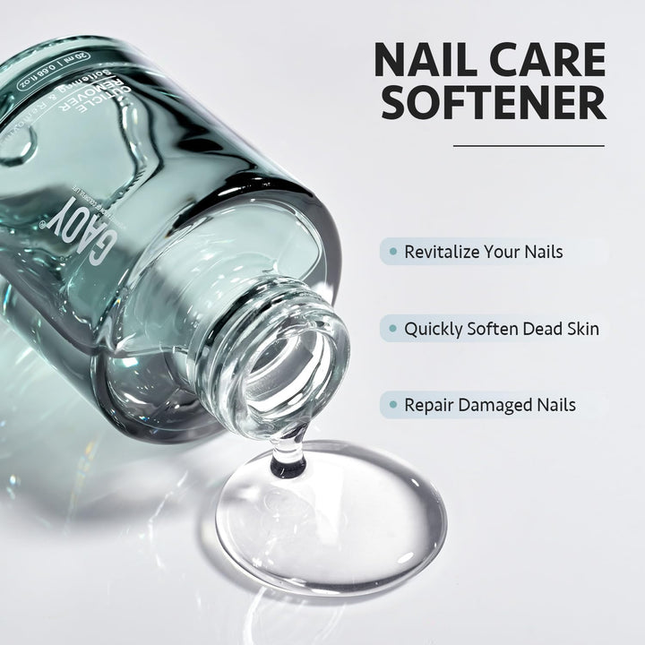 20Ml Cuticle Remover Gel, Nail Care Softener, Easy and Effective Cuticle Remover