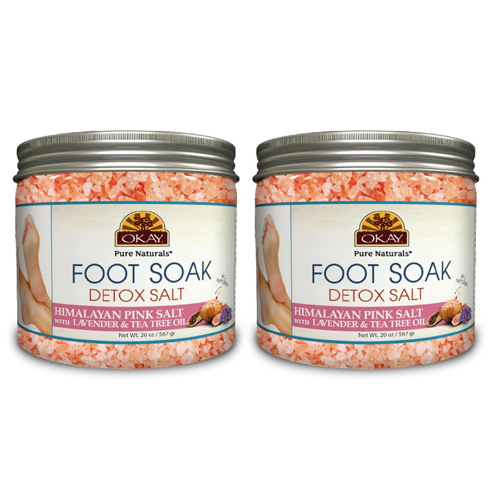 Foot Soak Detox Salt - Foot Soaking Salts for Dry Cracked Feet with Tea Tree Oil and Lavender Oil, Foot Bath, Pedicure Soak, Great for Men and Women, Athletes - 20 Oz (Pack of 1)