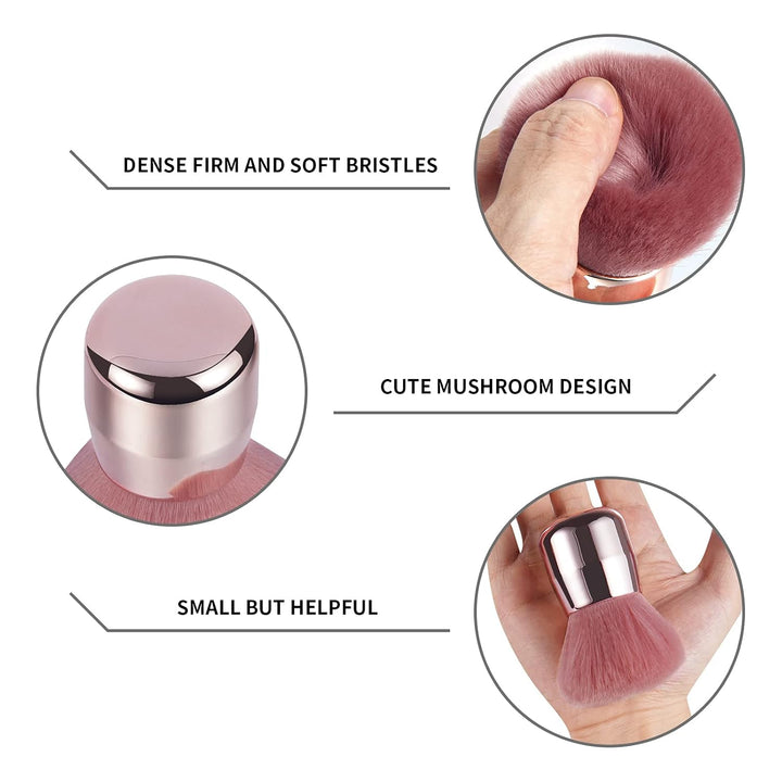 Nail Art Dust Powder Remover Brush, Soft Nail Art Dust Cleaner Brush for Acrylic Application and Makeup(Pink)