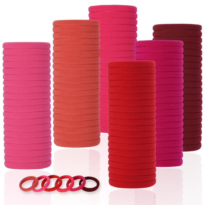 120PCS Black Hair Ties for Thick Hair – Seamless No Damage Elastic Ponytail Holders, Black Hair Band,Bulk Nylon Hair Elastics for Women