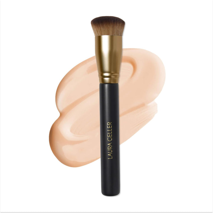 Dual-Ended Eyeshadow Brush - Domed Shader & Blending Brush for Baked and Pressed Eyeshadow Application - All over Eye Makeup Brush