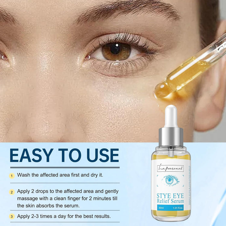 Stye Eye Treatment, Chalazion Remover, Eye Serum for Styes Chalazion and Blepharitis Treatment, with Avocado Oil, Sea Buckthorn Oil & Caffeine 1.01 Fl Oz/30 Ml