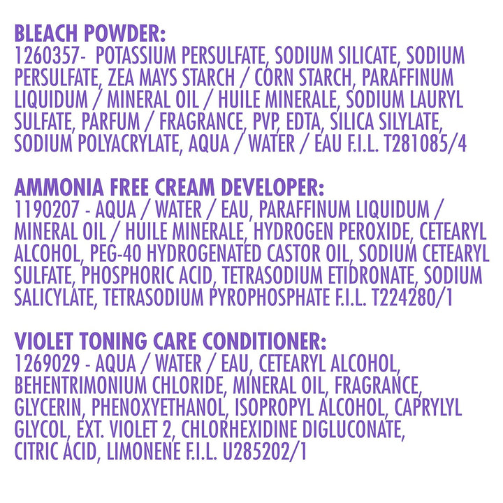 -Carson Interbeauty Dark and Lovely® Uplift Bleaching Kit with Powder, Developer, and Toner for Blonde Hair